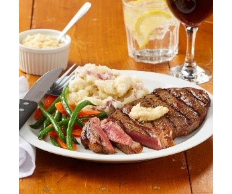 Boneless Rib Steak-Cooked Dinner